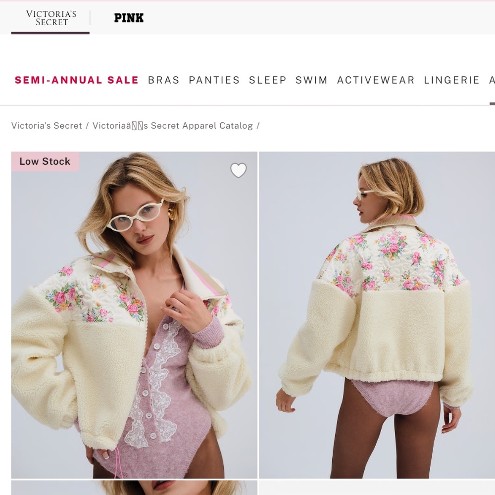 NWT For Love and Lemons Saide fleece jacket